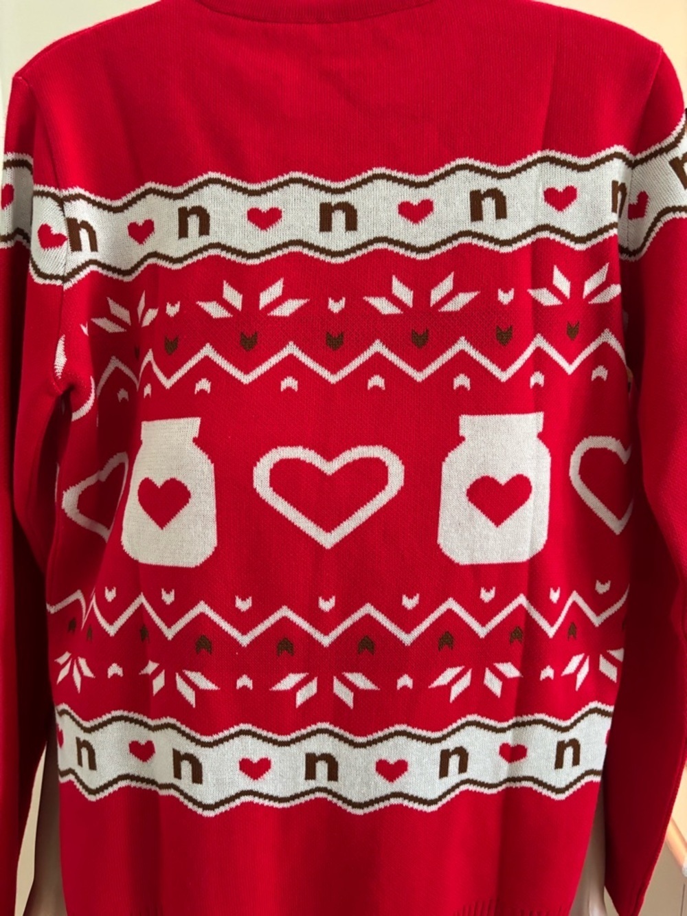 Nutella Red Heart Holiday Sweater - Picture 7 of 14